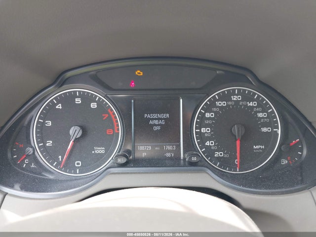 45850526 :رقم المزاد ، WA1LKAFP8AA104470 vin ، 2010 Audi Q5 3.2 Premium مزاد بيع