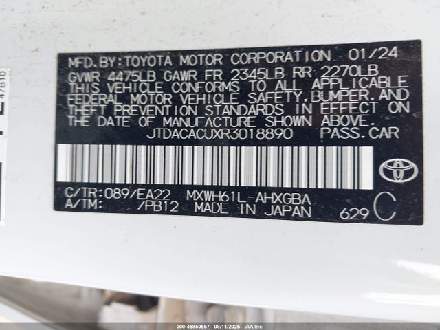 JTDACACUXR3018890 Toyota Prius Prime Xse