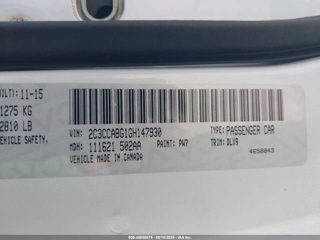 Продаж на аукціоні авто 2016 Chrysler 300 300s, vin: 2C3CCABG1GH147930, номер лоту: 45850575