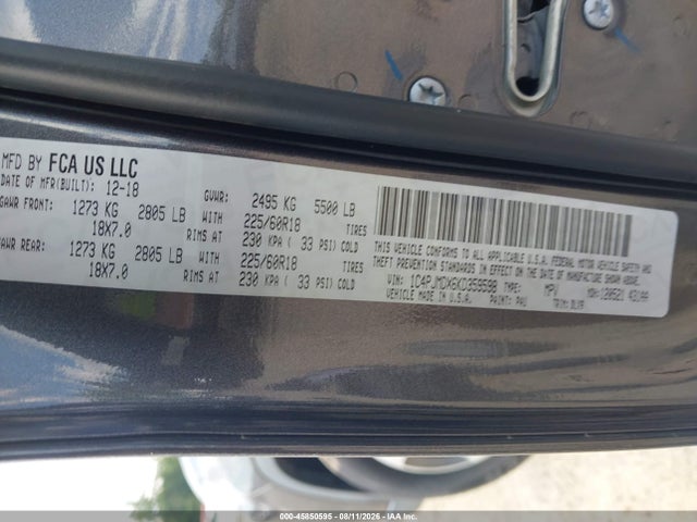 Jeep Cherokee Limited 4x4 2019 1C4PJMDX6KD359598 Image 9