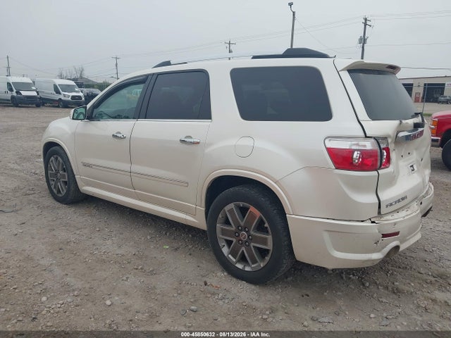 45850632 :رقم المزاد ، 1GKKVTED8CJ331032 vin ، 2012 Gmc Acadia Denali مزاد بيع