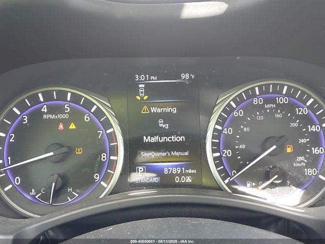 Продажа на аукционе авто 2017 Infiniti Q50 3.0t Premium, vin: JN1EV7APXHM736706, номер лота: 45850661
