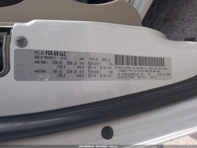 Dodge Grand Caravan Sxt 2019 2C4RDGCG6KR661120 Image 9