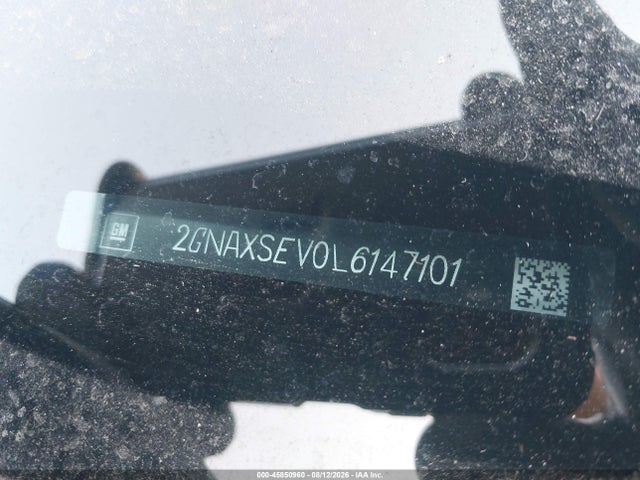 2020 Chevrolet Equinox Awd Ls მანქანა იყიდება აუქციონზე, vin: 2GNAXSEV0L6147101, აუქციონის ნომერი: 45850960