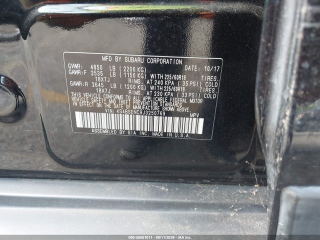 4S4BSENC9J3250769 Subaru Outback 3.6r Limited