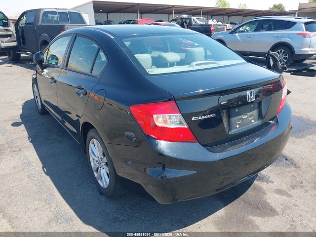 45851091 :رقم المزاد ، 19XFB2F91CE325354 vin ، 2012 Honda Civic Ex-l مزاد بيع