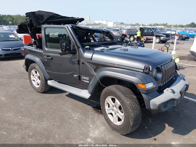 2018 Jeep Wrangler Sport S 4x4 მანქანა იყიდება აუქციონზე, vin: 1C4GJXAN1JW269976, აუქციონის ნომერი: 45851179