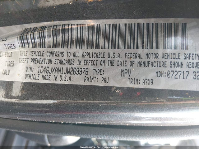 Продаж на аукціоні авто 2018 Jeep Wrangler Sport S 4x4, vin: 1C4GJXAN1JW269976, номер лоту: 45851179