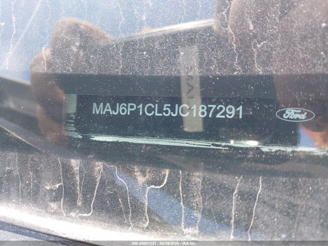 45851231 :رقم المزاد ، MAJ6P1CL5JC187291 vin ، 2018 Ford Ecosport Ses مزاد بيع