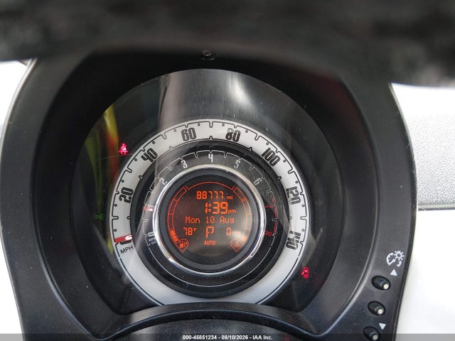 45851234 :رقم المزاد ، 3C3CFFAR9ET208629 vin ، 2014 Fiat 500 Pop مزاد بيع