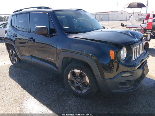 2016 Jeep Renegade Sport მანქანა იყიდება აუქციონზე, vin: ZACCJAAT8GPD64695, აუქციონის ნომერი: 45851256