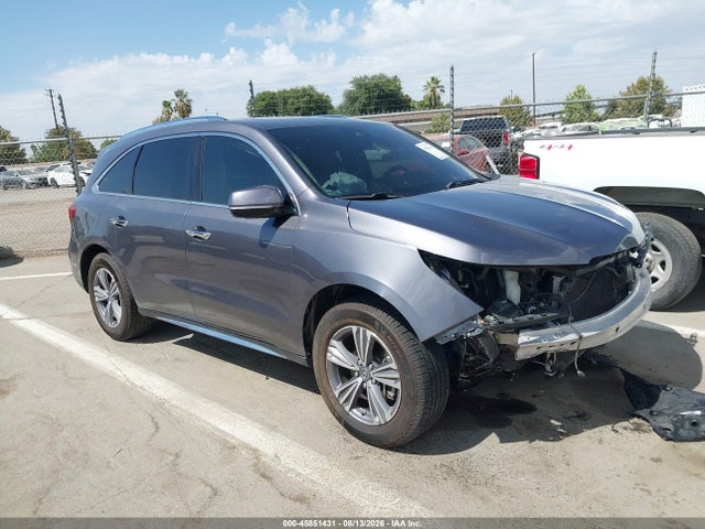 Auction sale of the 2019 Acura Mdx Standard, vin: 5J8YD3H36KL001194, lot number: 45851431
