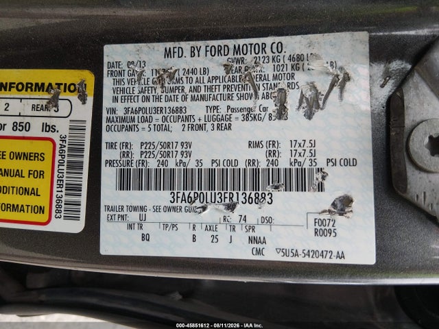 Ford Fusion Hybrid Se 2014 3FA6P0LU3ER136883 Image 9