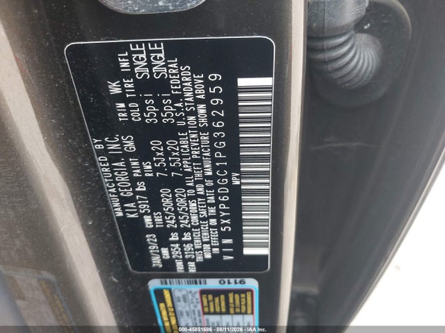 KIA Telluride S 2023 5XYP6DGC1PG362959 Image 9