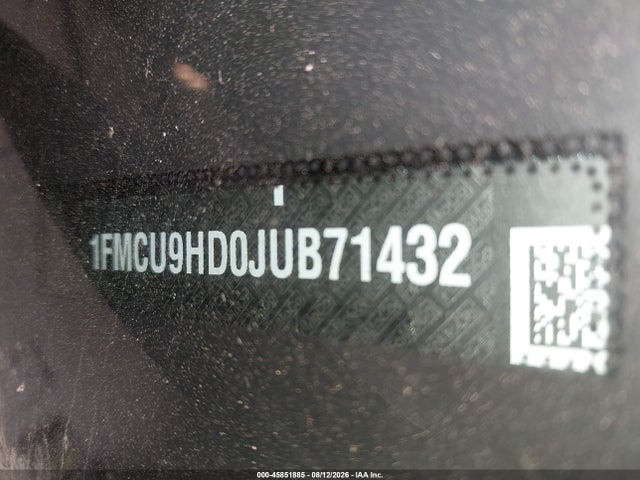 Aukcja sprzedaży 2018 Ford Escape Sel, vin: 1FMCU9HD0JUB71432, numer aukcji: 45851885