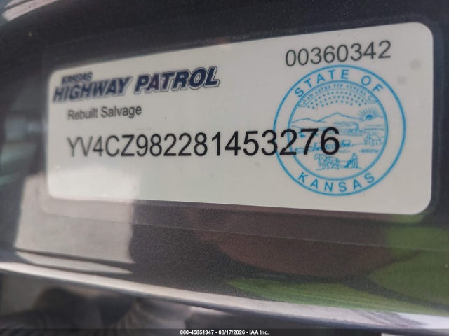 Продажа на аукционе авто 2008 Volvo Xc90 3.2, vin: YV4CZ982281453276, номер лота: 45851947