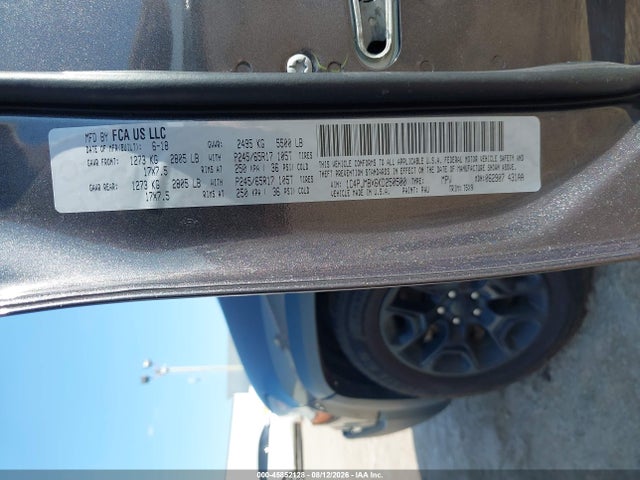 Aukcja sprzedaży 2019 Jeep Cherokee Trailhawk 4x4, vin: 1C4PJMBX6KD250500, numer aukcji: 45852128