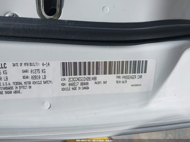 Chrysler 300C 2014 2C3CCAEG1EH281488 Image 9