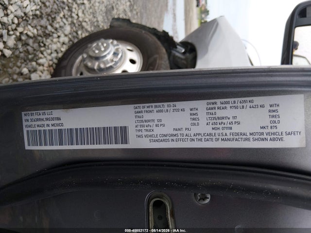 Aukcja sprzedaży 2024 Ram 3500 Big Horn  4x4 8' Box/lone Star  4x4 8' Box, vin: 3C63RRHL1RG301186, numer aukcji: 45852172