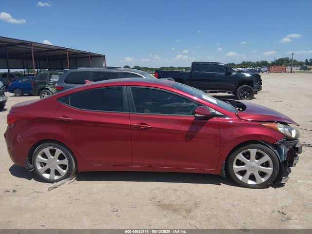 2013 Hyundai Elantra Limited მანქანა იყიდება აუქციონზე, vin: 5NPDH4AE5DH425315, აუქციონის ნომერი: 45852188