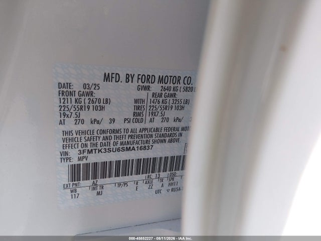 Ford Mustang Mach-e Premium 2025 3FMTK3SU6SMA16837 Image 9