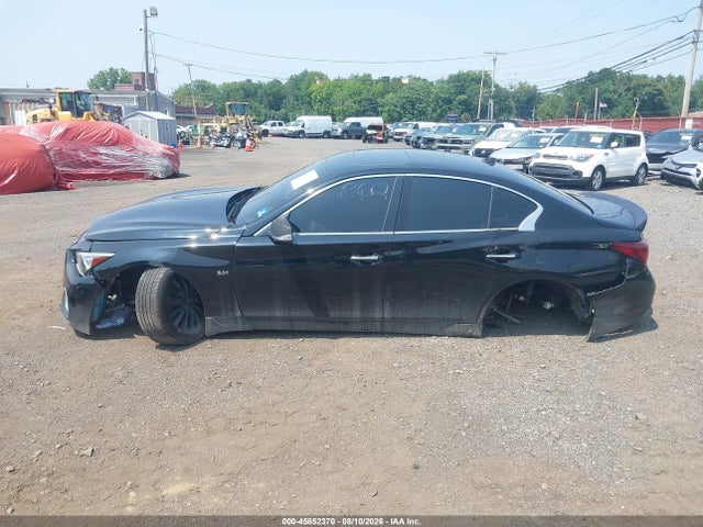 2019 Infiniti Q50 3.0t Luxe მანქანა იყიდება აუქციონზე, vin: JN1EV7AR0KM552674, აუქციონის ნომერი: 45852370