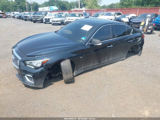 2019 Infiniti Q50 3.0t Luxe მანქანა იყიდება აუქციონზე, vin: JN1EV7AR0KM552674, აუქციონის ნომერი: 45852370