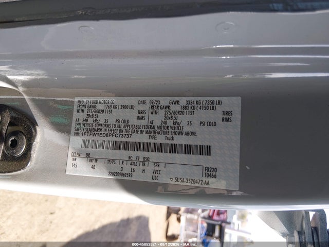 Ford F-150 Xlt 2023 1FTFW1ED8PFC73737 Image 9