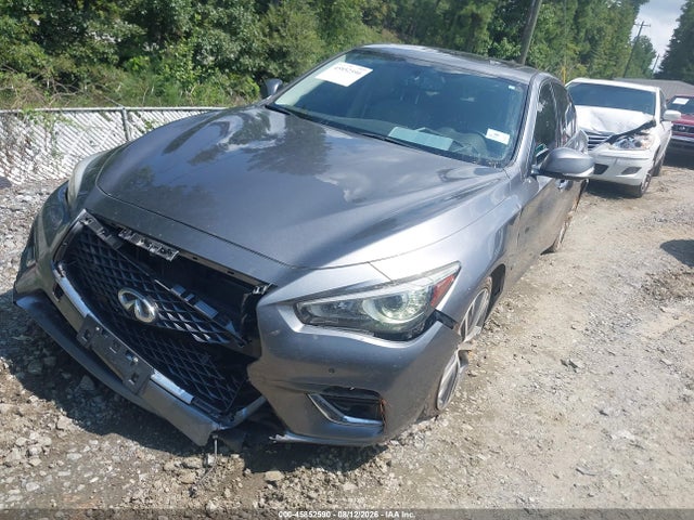 45852590 :رقم المزاد ، JN1AV7AP4JM270002 vin ، 2018 Infiniti Q50 Hybrid Luxe مزاد بيع