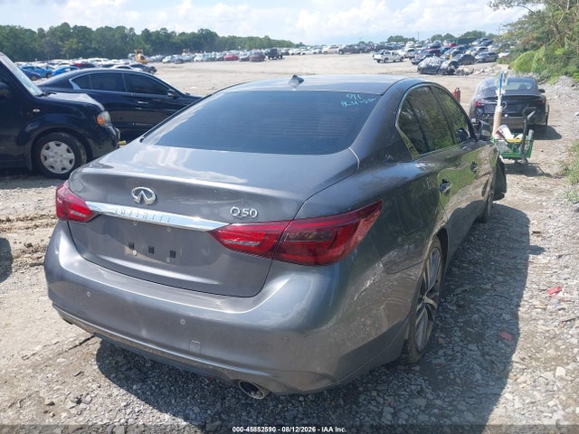 45852590 :رقم المزاد ، JN1AV7AP4JM270002 vin ، 2018 Infiniti Q50 Hybrid Luxe مزاد بيع