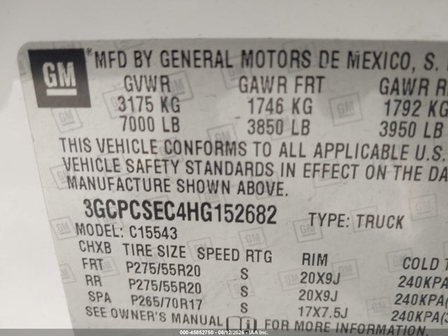 Chevrolet Silverado 1500 Ltz 2017 3GCPCSEC4HG152682 Image 9