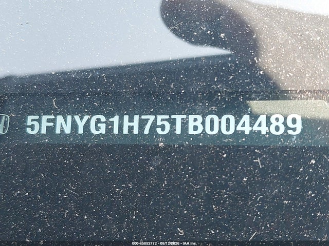 Aukcja sprzedaży 2026 Honda Pilot Touring/touring Blackout, vin: 5FNYG1H75TB004489, numer aukcji: 45852772