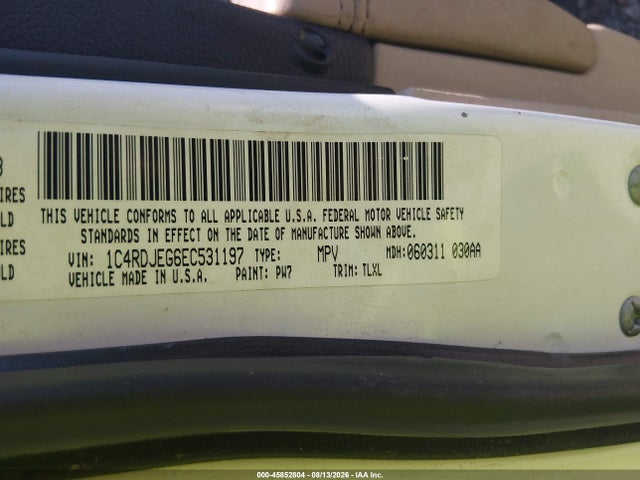 2014 Dodge Durango Citadel მანქანა იყიდება აუქციონზე, vin: 1C4RDJEG6EC531197, აუქციონის ნომერი: 45852804