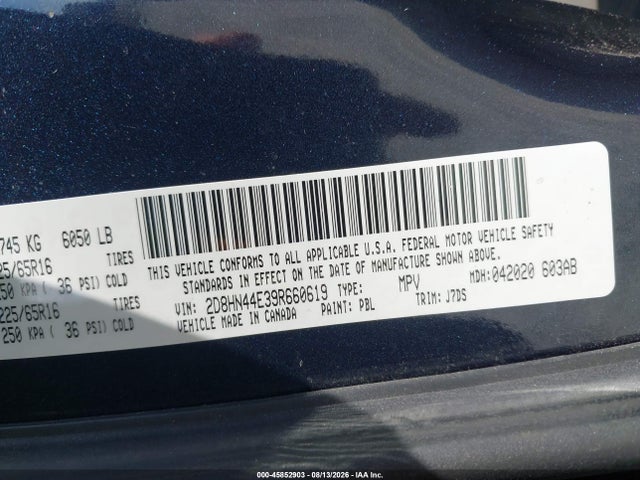 Продажа на аукционе авто 2009 Dodge Grand Caravan Se, vin: 2D8HN44E39R660619, номер лота: 45852903