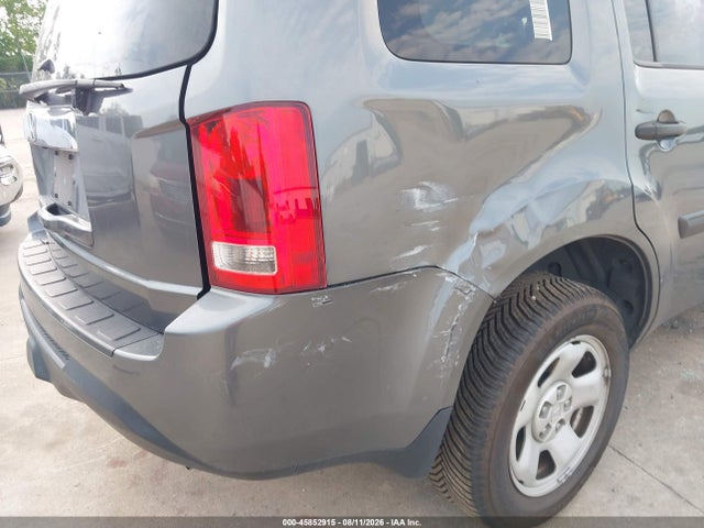 2013 Honda Pilot Lx მანქანა იყიდება აუქციონზე, vin: 5FNYF3H21DB031032, აუქციონის ნომერი: 45852915