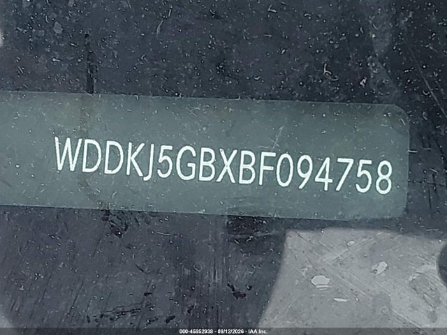 45852938 :رقم المزاد ، WDDKJ5GBXBF094758 vin ، 2011 Mercedes-benz E 350 مزاد بيع