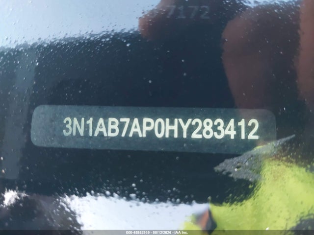 45852939 :رقم المزاد ، 3N1AB7AP0HY283412 vin ، 2017 Nissan Sentra Sv مزاد بيع
