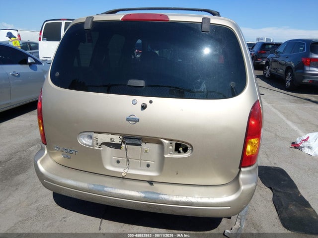 1999 Nissan Quest Gle/gxe/se მანქანა იყიდება აუქციონზე, vin: 4N2XN11T2XD828419, აუქციონის ნომერი: 45852983