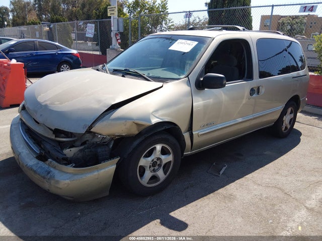 1999 Nissan Quest Gle/gxe/se მანქანა იყიდება აუქციონზე, vin: 4N2XN11T2XD828419, აუქციონის ნომერი: 45852983