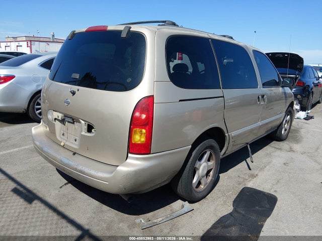 1999 Nissan Quest Gle/gxe/se მანქანა იყიდება აუქციონზე, vin: 4N2XN11T2XD828419, აუქციონის ნომერი: 45852983