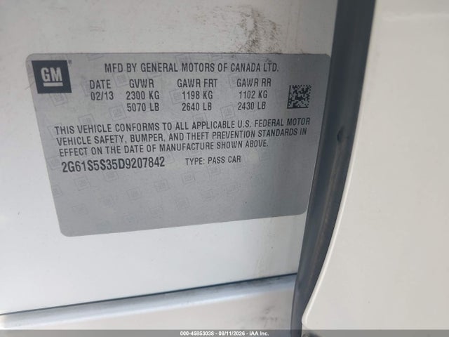 Продаж на аукціоні авто 2013 Cadillac Xts Premium, vin: 2G61S5S35D9207842, номер лоту: 45853038