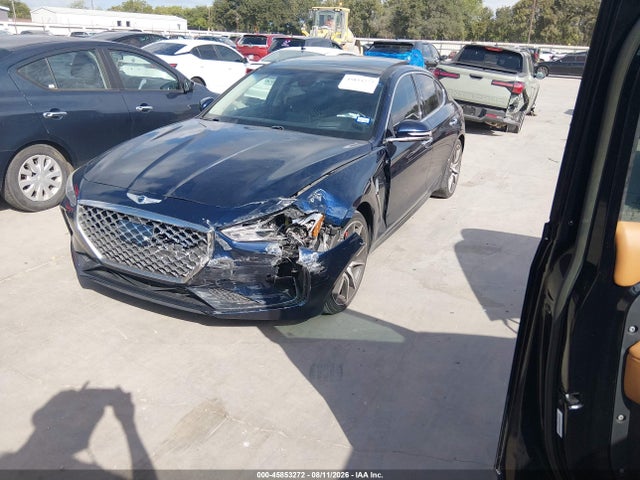 2019 Genesis G70 3.3t Advanced მანქანა იყიდება აუქციონზე, vin: KMTG34LE8KU044183, აუქციონის ნომერი: 45853272