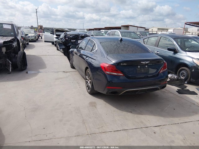 2019 Genesis G70 3.3t Advanced მანქანა იყიდება აუქციონზე, vin: KMTG34LE8KU044183, აუქციონის ნომერი: 45853272