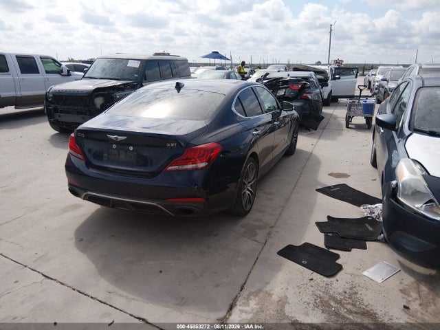 2019 Genesis G70 3.3t Advanced მანქანა იყიდება აუქციონზე, vin: KMTG34LE8KU044183, აუქციონის ნომერი: 45853272