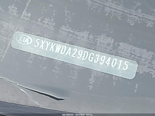 Aukcja sprzedaży 2013 Kia Sorento Sx V6, vin: 5XYKWDA29DG394015, numer aukcji: 45853327