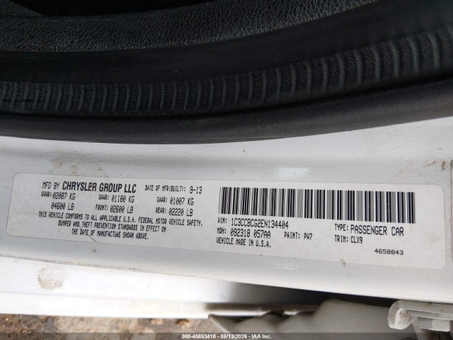 45853410 :رقم المزاد ، 1C3CCBCG2EN134404 vin ، 2014 Chrysler 200 Limited مزاد بيع