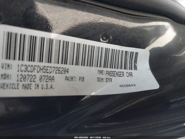 1C3CDFDH5ED726204 Dodge Dart Aero