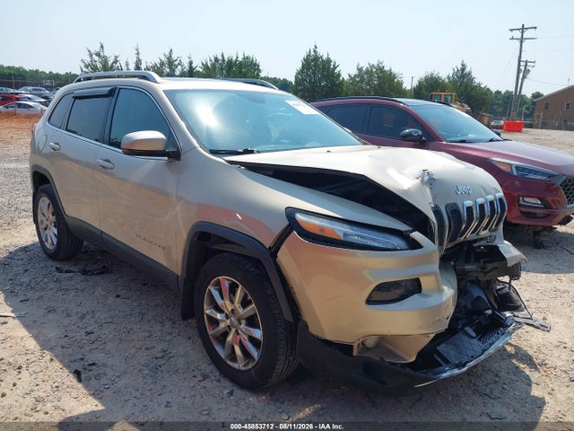 2014 Jeep Cherokee Limited მანქანა იყიდება აუქციონზე, vin: 1C4PJMDB8EW243865, აუქციონის ნომერი: 45853712
