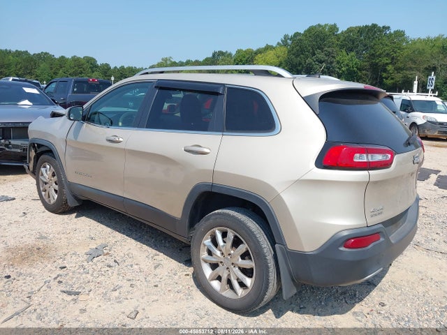 2014 Jeep Cherokee Limited მანქანა იყიდება აუქციონზე, vin: 1C4PJMDB8EW243865, აუქციონის ნომერი: 45853712