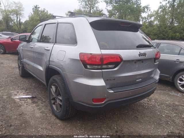 2016 Jeep Grand Cherokee 75th Anniversary მანქანა იყიდება აუქციონზე, vin: 1C4RJFAG5GC478569, აუქციონის ნომერი: 45854170